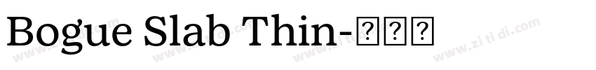 Bogue Slab Thin字体转换 Bogue Slab Thin字体转换